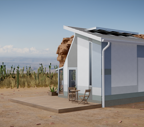 Passive solar greenhouse home