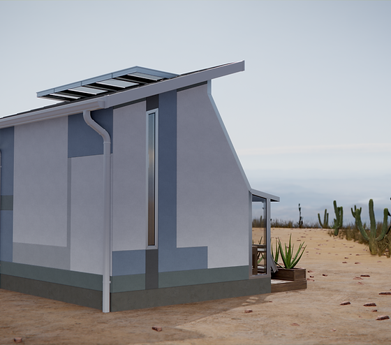 Passive solar greenhouse home